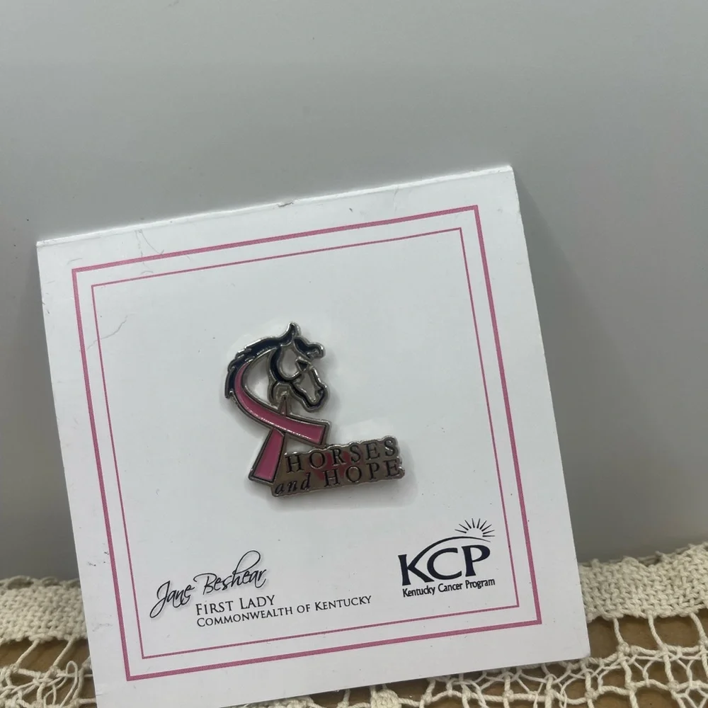 Horses and‎ Hope Pink Ribbon Pin